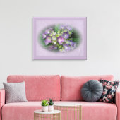 Toile Fleurs d'Hydrangée Bleue Violet (Insitu(Salon))