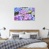 Toile Fleurs d'Hydrangée colorées Art photographique (Insitu(Chambre))