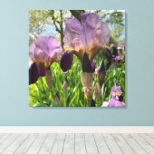 Toile Fleurs d'Iris (Insitu (Plancher de Bois))