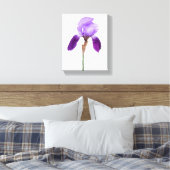 Toile Fleurs d'iris violettes boho florales glamour fémi (Insitu(Chambre))