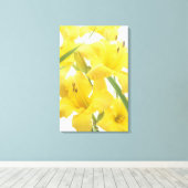 Toile Fleurs diurnes et bourgeons floraux (Hemerocallis) (Insitu (Plancher de Bois))
