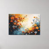 Toile Fleurs en fête (Recto)