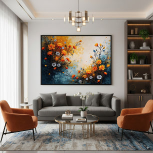 Toile Fleurs en fête