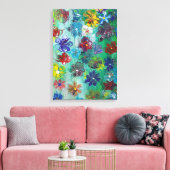 Toile "Fleurs en fleurs" (Insitu(Salon))