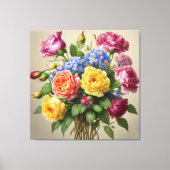 Toile Fleurs en pleine floraison (Recto)