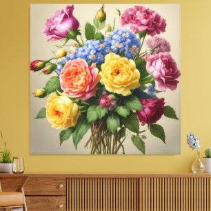 Toile Fleurs en pleine floraison