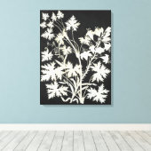 Toile Fleurs en silhouette (Insitu (Plancher de Bois))