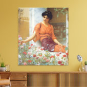 Toile Fleurs estivales par John William Godward Envelopp (Insitu(Salon))