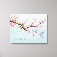 Fleurs et oiseaux en fleurs de cerisier