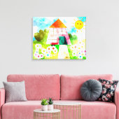 Toile Fleurs et soleil (Insitu(Salon))