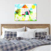 Toile Fleurs et soleil (Insitu(Chambre))