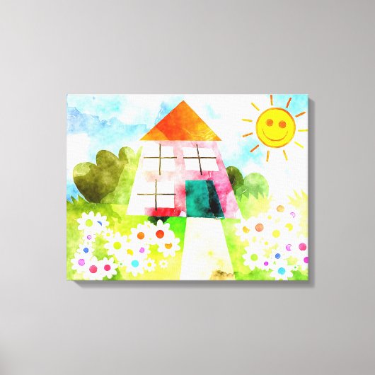 Toile Fleurs et soleil (Recto)