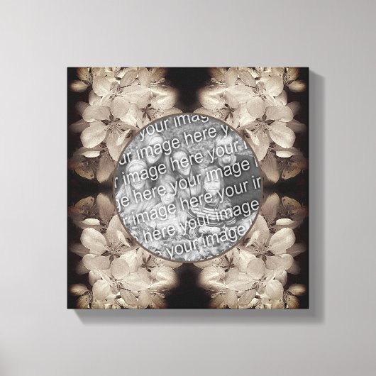 Toile Fleurs Fleuris Vintage Créez Votre Propre Photo (Recto)