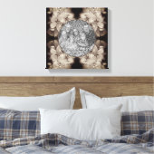 Toile Fleurs Fleuris Vintage Créez Votre Propre Photo (Insitu(Chambre))