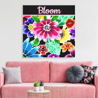 Fleurs Florales Personnalisées d'Art Populaire Fan