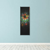 Toile Fleurs imaginaires fractales douces et tendres (Insitu (Plancher de Bois))