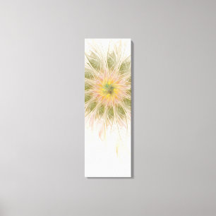 Toile Fleurs imaginaires fractales douces et tendres
