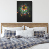 Toile Fleurs imaginaires fractales douces et tendres (Insitu(Chambre))