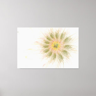 Toile Fleurs imaginaires fractales douces et tendres