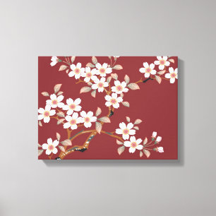 Toile Fleurs japonaises de cerises
