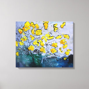 Toile Fleurs jaunes