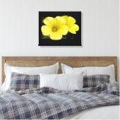 Toile fleurs jaunes (Insitu(Chambre))