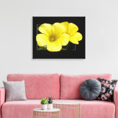 Toile fleurs jaunes (Insitu(Salon))