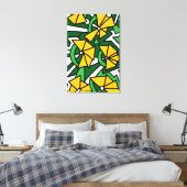 Toile Fleurs Jaunes Art Doodle (Insitu(Chambre))
