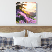 Toile Fleurs Lilac fleurissent sur la colline au soleil  (Insitu(Chambre))