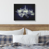 Toile Fleurs Lys En Noir Et Blanc (Insitu(Chambre))