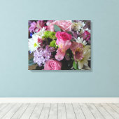 Toile Fleurs mixtes (Insitu (Plancher de Bois))