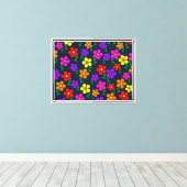 Toile Fleurs multicolores motif floral (Insitu (Plancher de Bois))