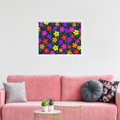 Toile Fleurs multicolores motif floral (Insitu(Salon))