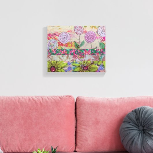 Toile Fleurs multiples (Insitu(Salon))