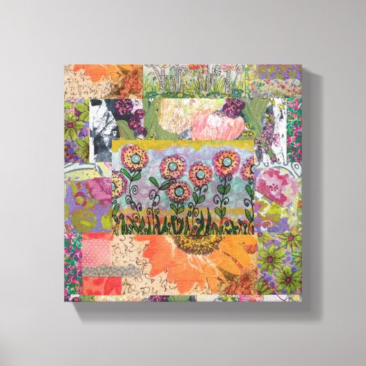 Toile Fleurs multiples Abstraites 3 (Recto)