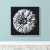 Toile Fleurs Noires Et Blanches 10 (Insitu (Plancher de Bois))