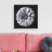 Toile Fleurs Noires Et Blanches 10 (Insitu(Salon))