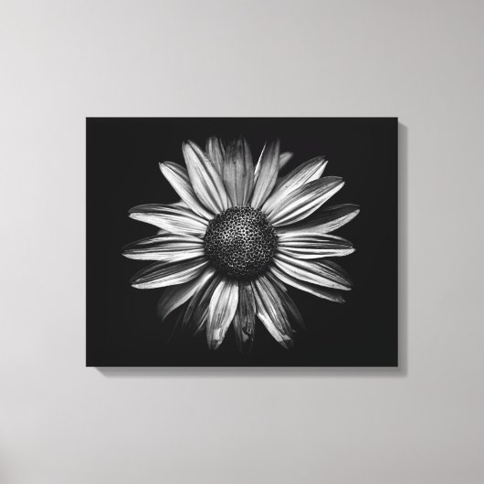 Toile Fleurs Noires Et Blanches 18 (Recto)
