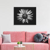 Toile Fleurs Noires Et Blanches 18 (Insitu(Salon))