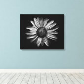 Toile Fleurs Noires Et Blanches 18 (Insitu (Plancher de Bois))