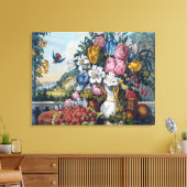 Toile Fleurs Oiseau Fruit Nature Morte (Insitu(Salon))