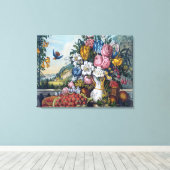 Toile Fleurs Oiseau Fruit Nature Morte (Insitu (Plancher de Bois))