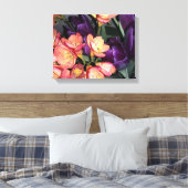 Toile Fleurs orange et violette (Insitu(Chambre))