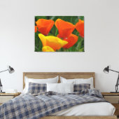 Toile Fleurs Oranges Et Jaunes (Insitu(Chambre))