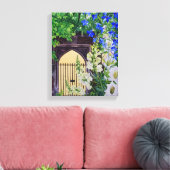 Toile Fleurs par une porte éclairée 2008 (Insitu(Salon))
