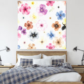 Toile Fleurs pastel aquarelle (Insitu(Chambre))