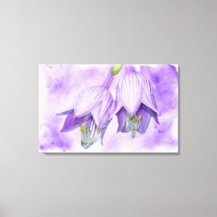 Toile Fleurs pourpres Hosta