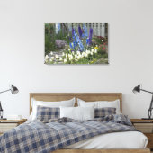 Toile Fleurs printanières le long d'un chemin de jardin, (Insitu(Chambre))