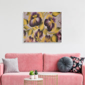 TOILE FLEURS PURPLES (Insitu(Salon))