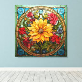 Toile Fleurs Radieuses (Insitu (Plancher de Bois))